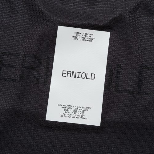 erniold running womens race singlet washed black 6