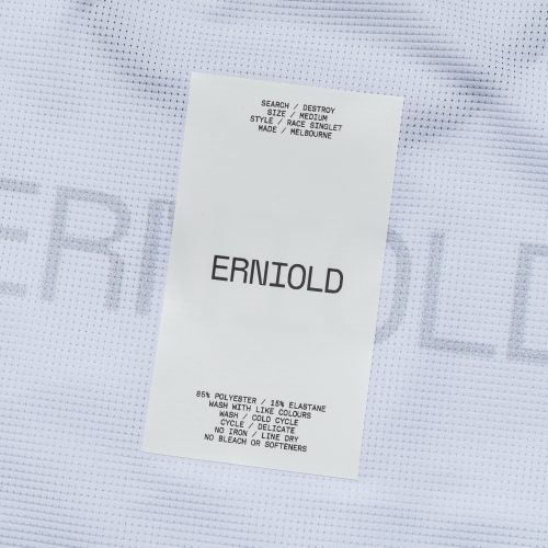 erniold running womens race singlet white 7