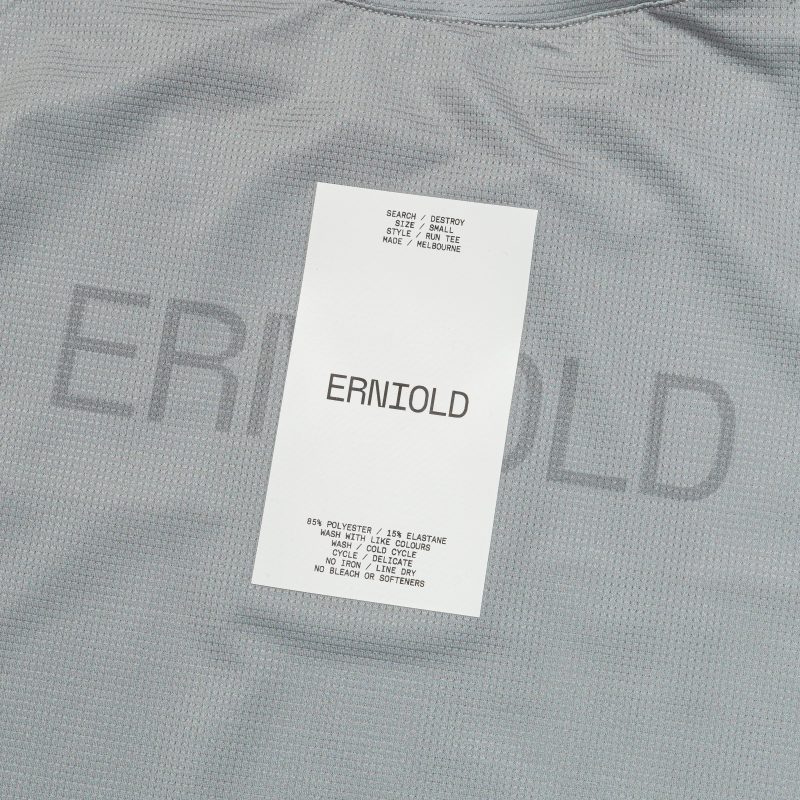 erniold running womens run ss tee fog 7