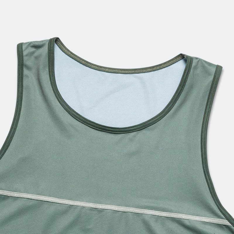 erniold ss24 mens race singlet dark moss 3