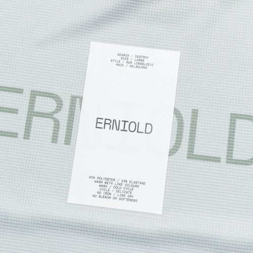 erniold ss24 mens run tee ls light moss 7