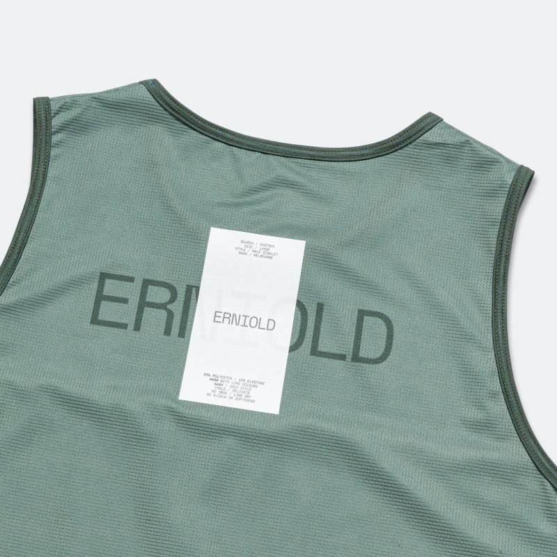 erniold ss24 womens race singlet dark moss 6