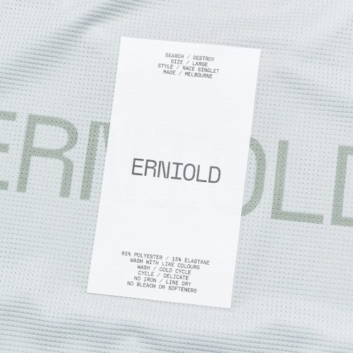 erniold ss24 womens race singlet light moss 7