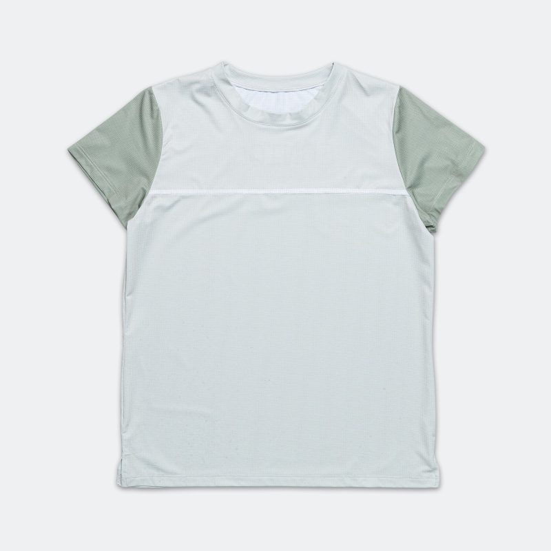 erniold ss24 womens run tee ss light moss 1