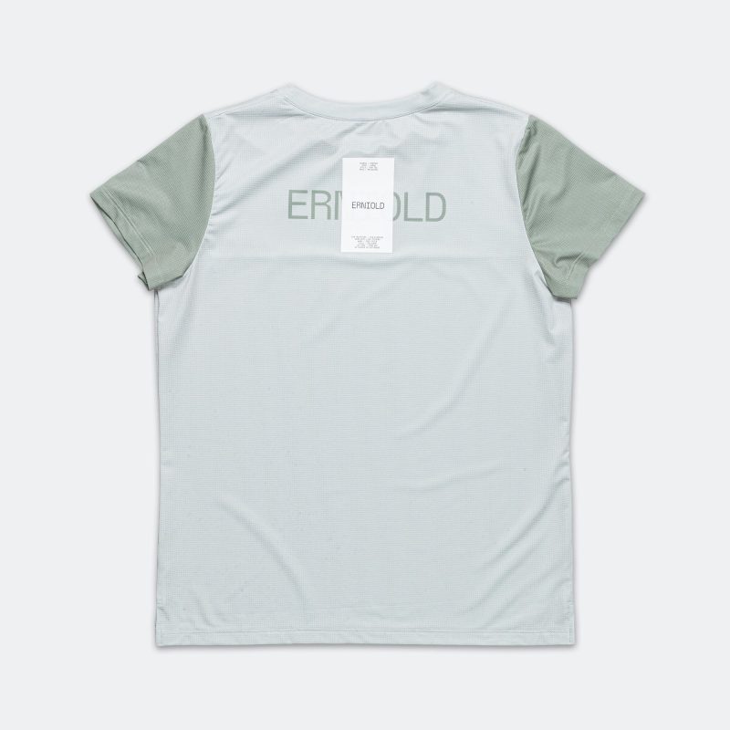 erniold ss24 womens run tee ss light moss 2