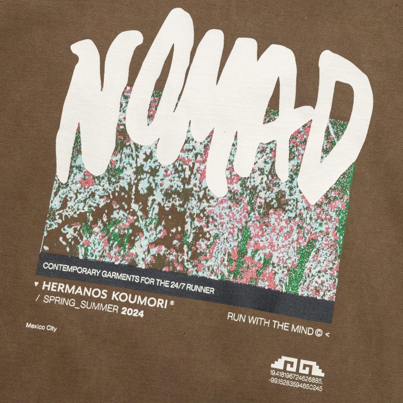 hermanos koumori nomad longsleeve t shirt brown 4