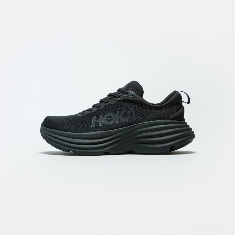 hoka one one running bondi 8 black black 1