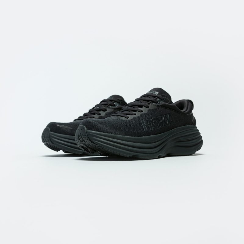 hoka one one running bondi 8 black black 2