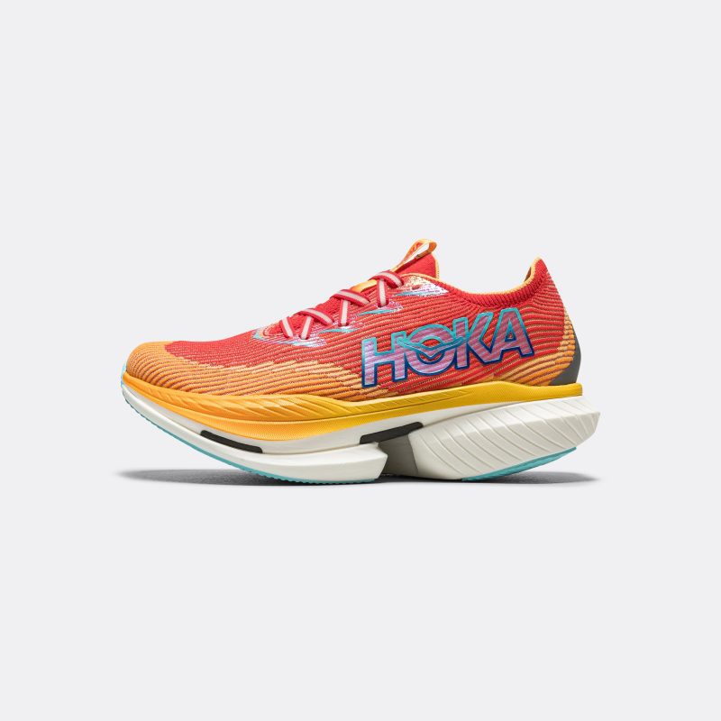 hoka running cielo x1 cerise solar flare 1