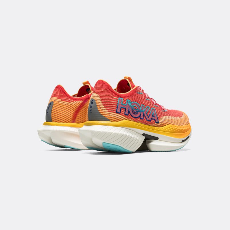 hoka running cielo x1 cerise solar flare 3