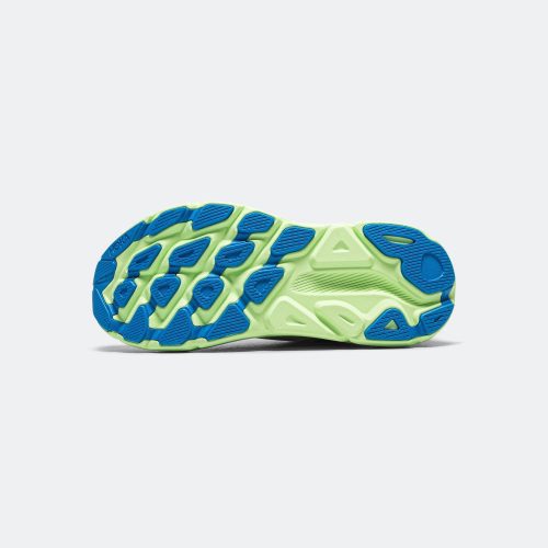 hoka running clifton 9 stardust lettuce electric cobalt 5