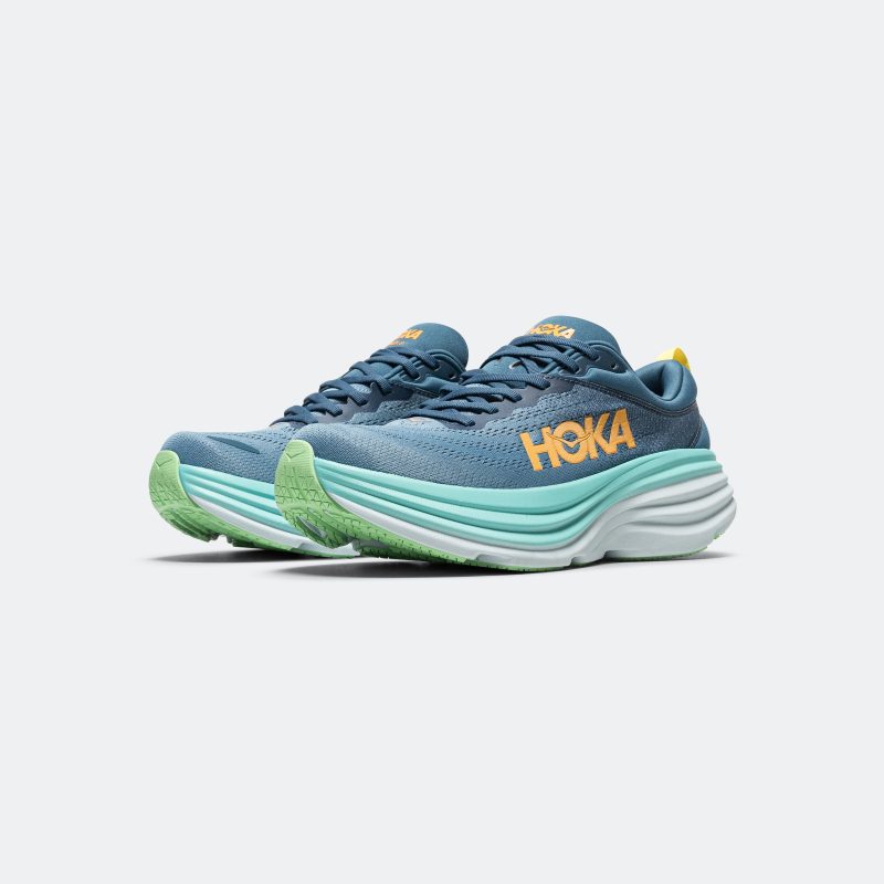 hoka running mens bondi 8 real teal shadow 2