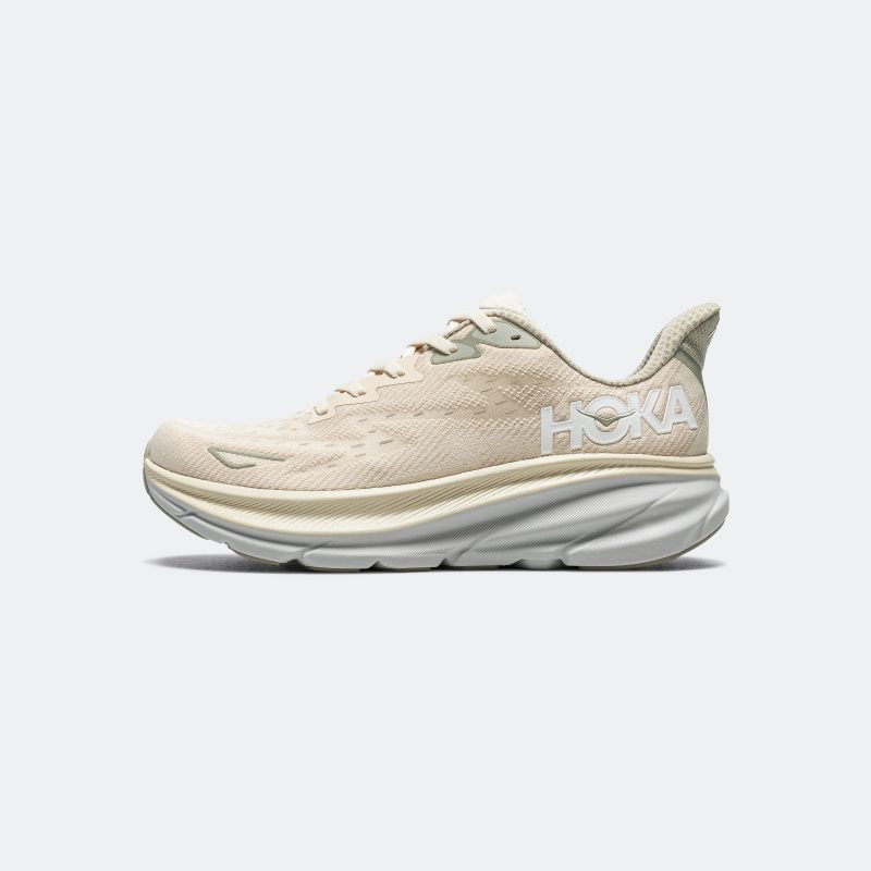 hoka running mens clifton 9 oat milk barley 1