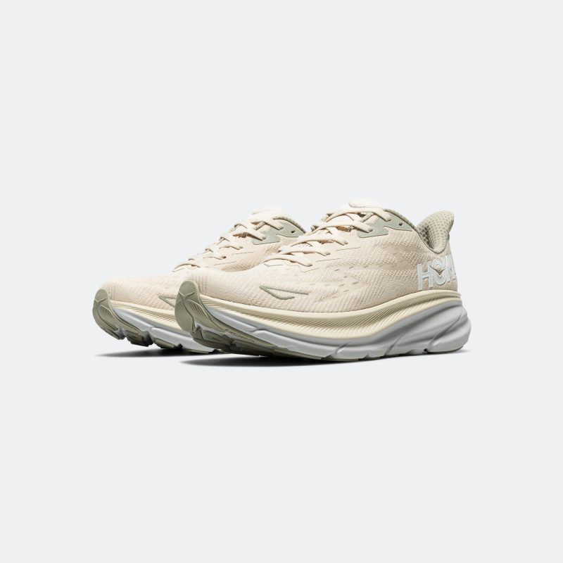 hoka running mens clifton 9 oat milk barley 2