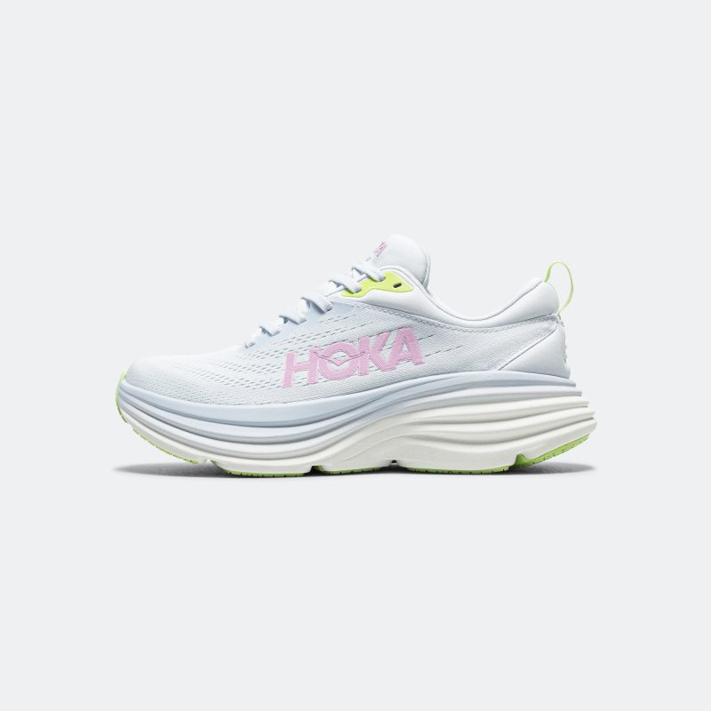 hoka running womens bondi 8 sea ice pink twilight 1