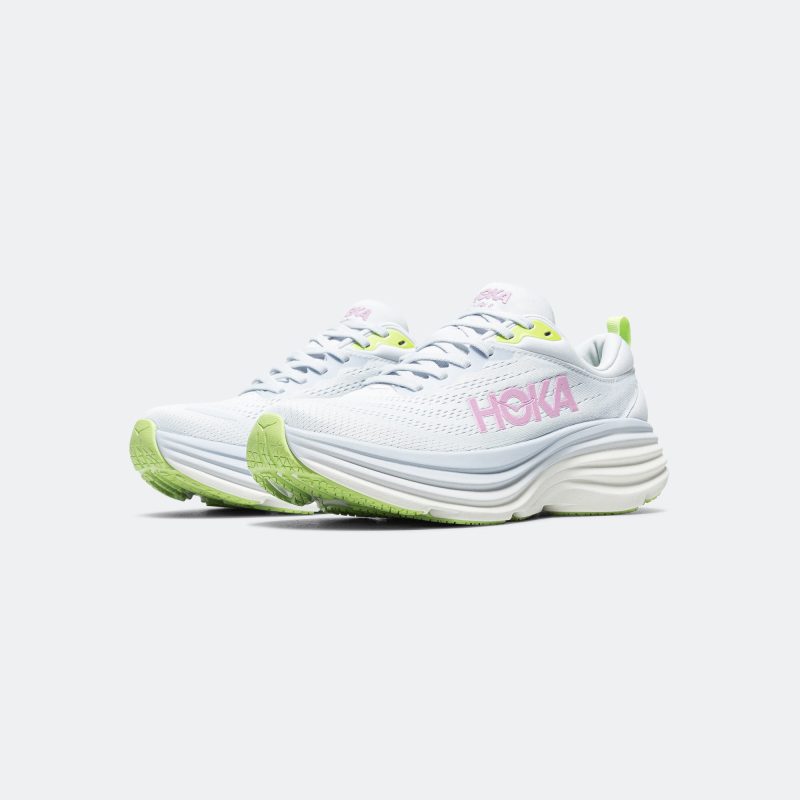 hoka running womens bondi 8 sea ice pink twilight 2