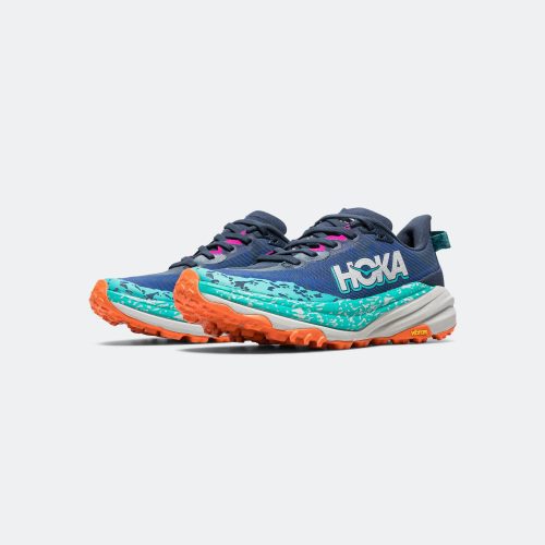 hoka running womens speedgoat 6 varsity navy meteor 2