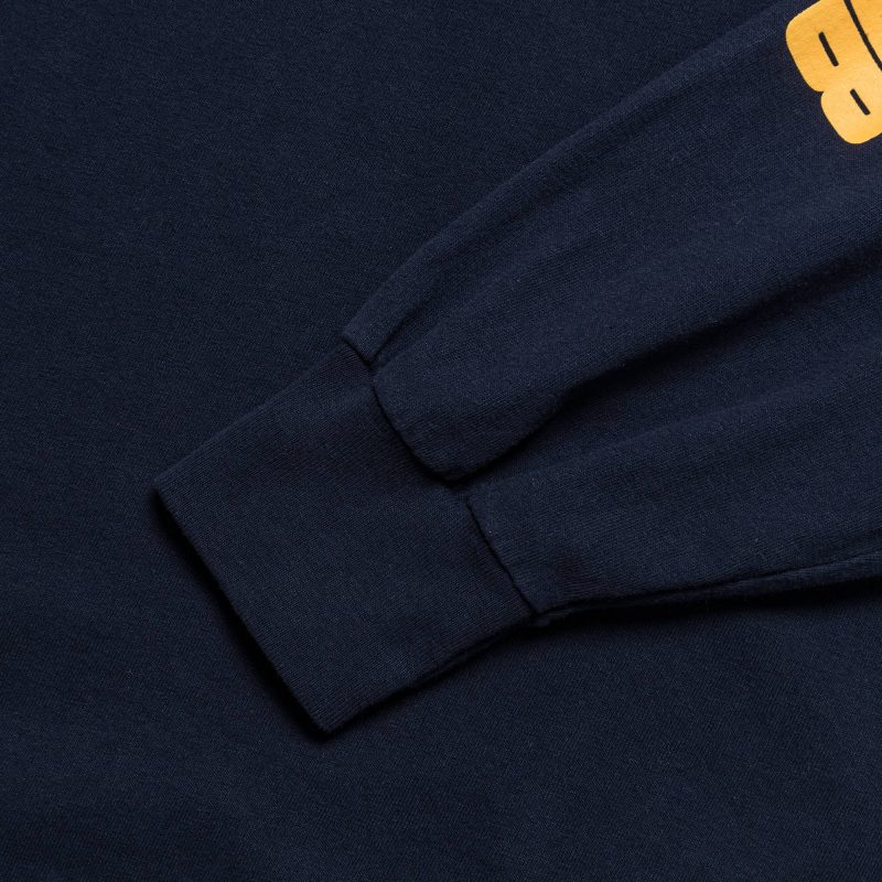 krc koreatown run club flat ls tee navy 3