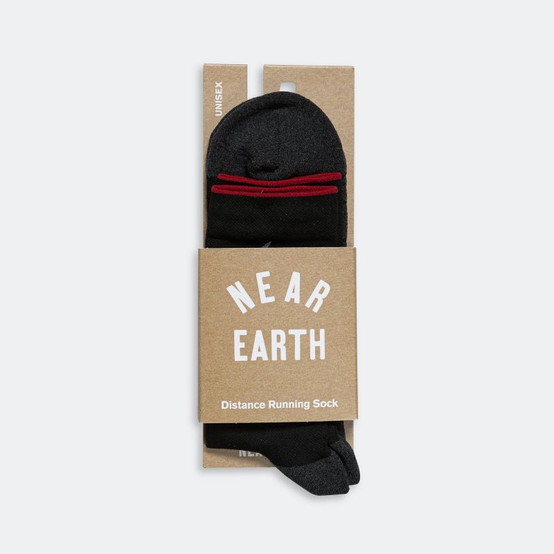 near earth distance running socks black 1