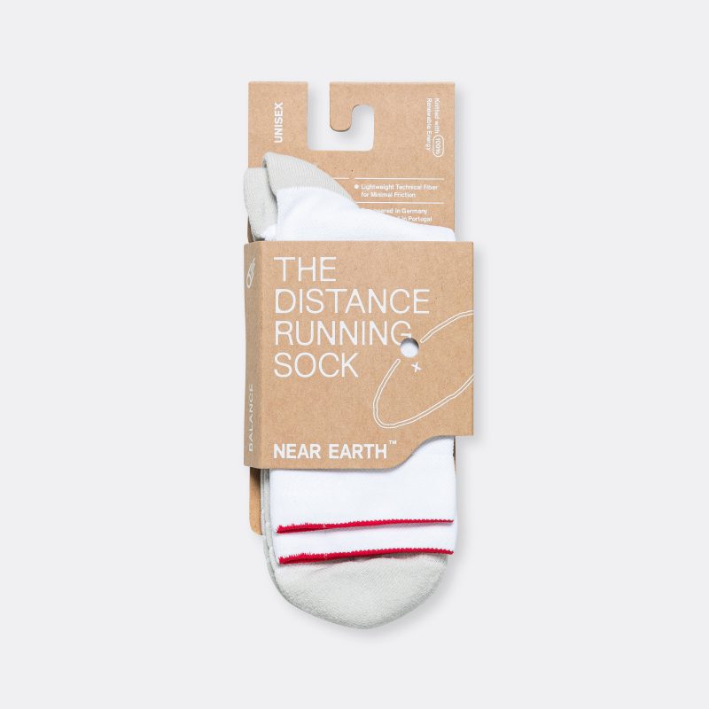 near earth running socks white 1