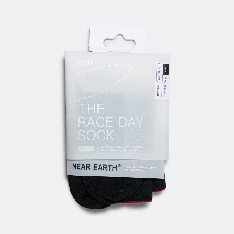 near earth socks crew black 1