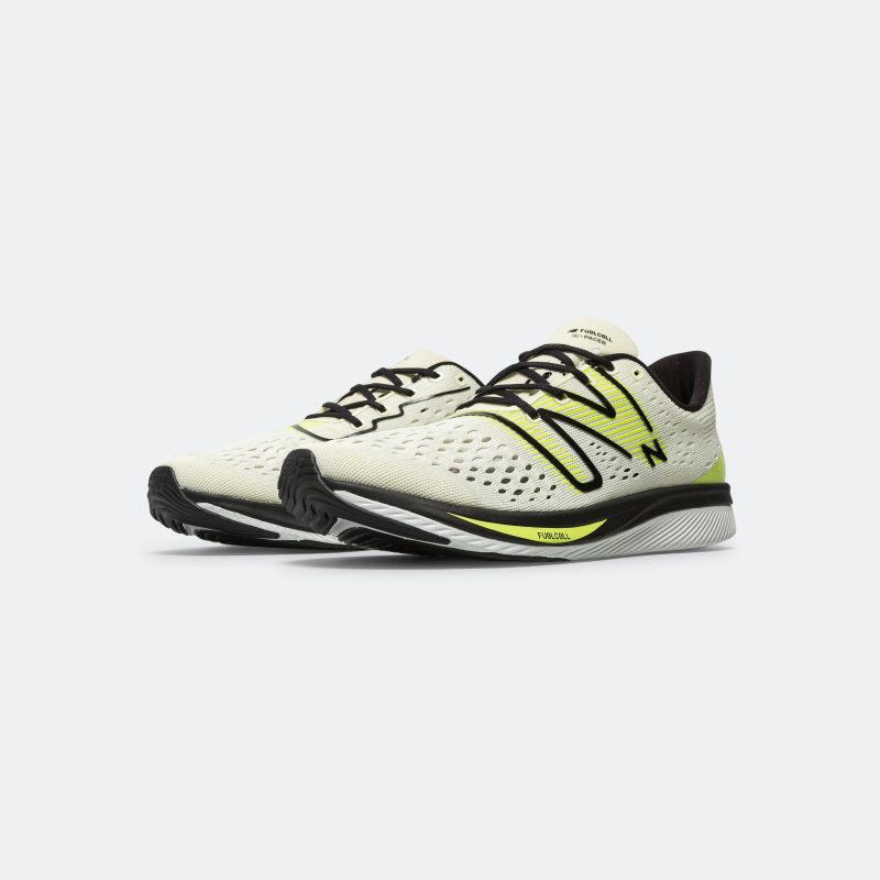 new balance running mens fuelcell supercomp pacer cream yellow 2