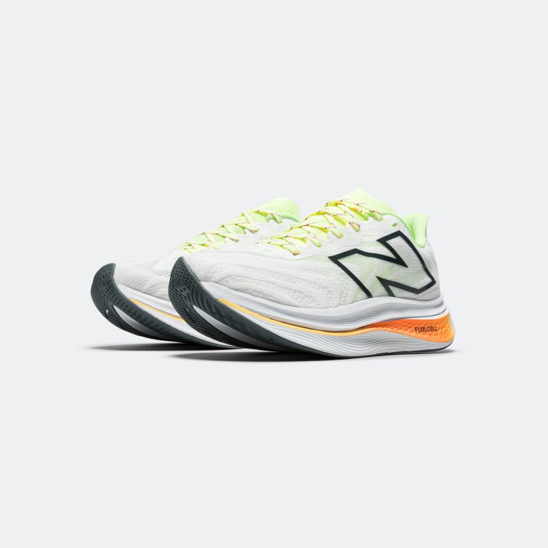 new balance running mens supercomp trainer v2 white lime glow hot mango 2