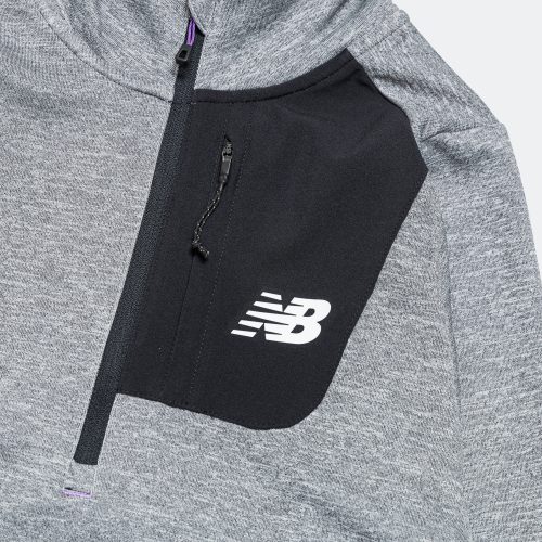 new balance running terrain quarter zip grey 4