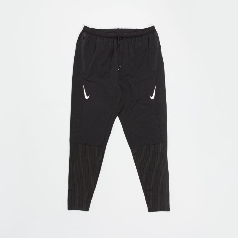 nike running aeroswift adv pant black white 1