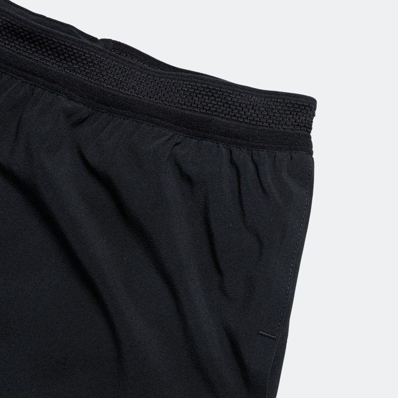 nike running aeroswift shorts black white 3