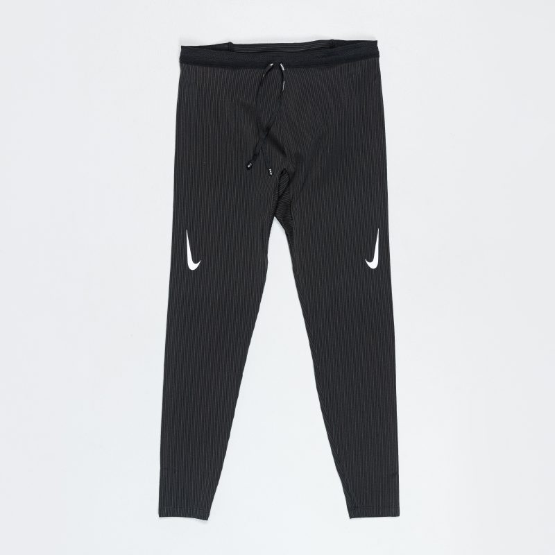 nike running dri fit adv aeroswift tight black white 1