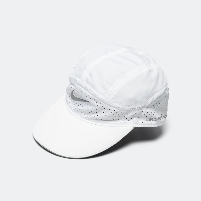 nike running dri fit adv fly cap white anthracite reflective silver 1