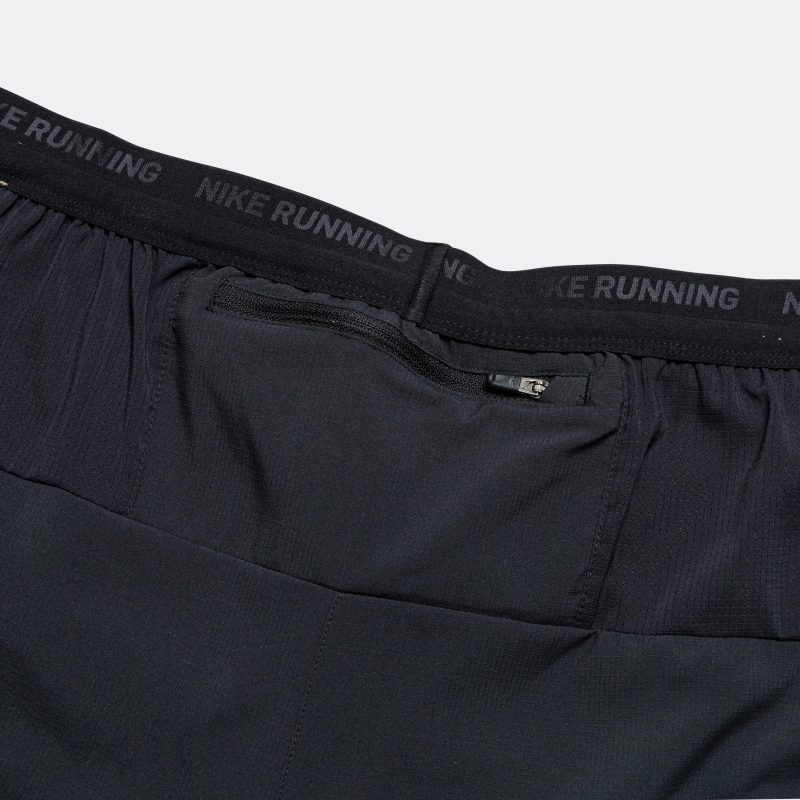 nike running mens 5 inch brief lined running shorts black 5