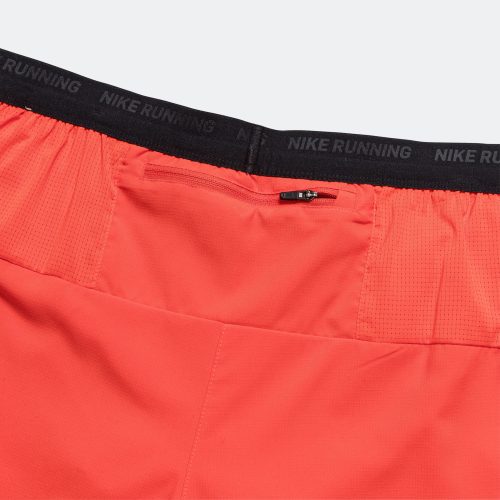 nike running mens 5 inch brief lined running shorts picante red 5