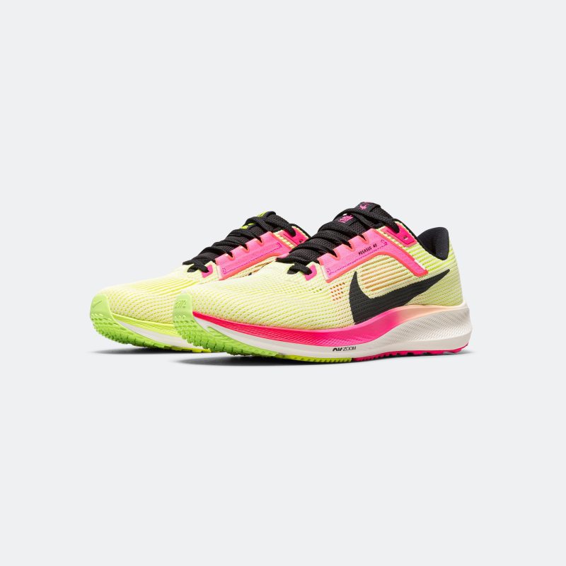 nike running mens air zoom pegasus 40 prm luminous green black volt lime blast 2