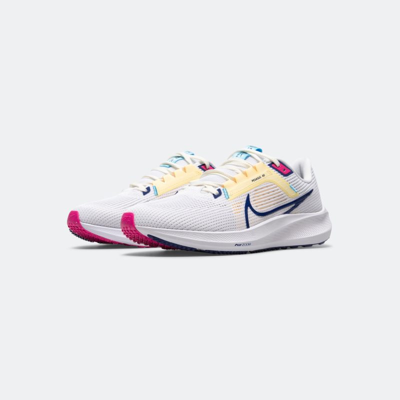 nike running mens air zoom pegasus 40 white deep royal photon dust 2