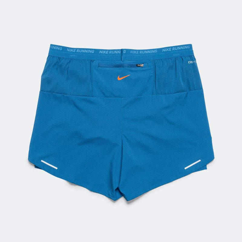 nike running mens brs blue ribbon sport energy stride 5in short court blue safety orange 2