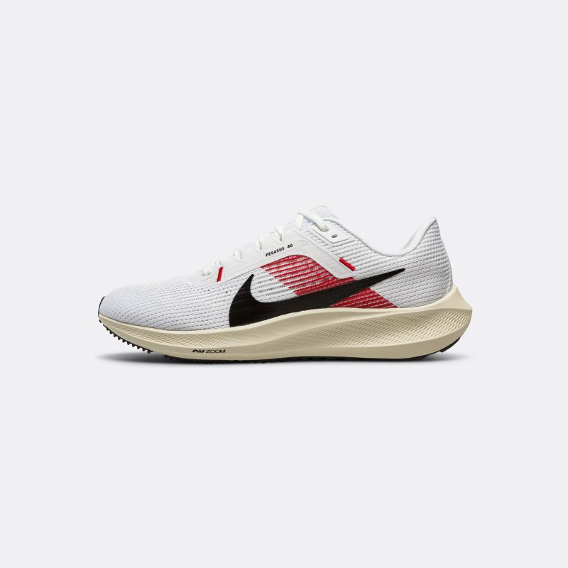 nike running mens eliud kipchoge air zoom pegasus 40 white black chile red coconut milk 1