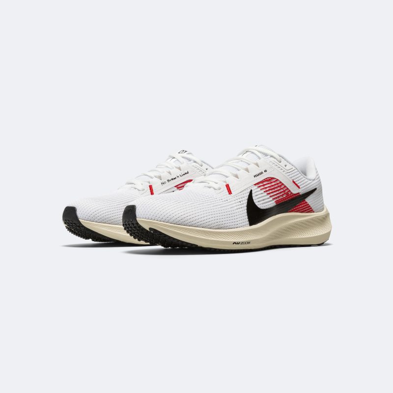 nike running mens eliud kipchoge air zoom pegasus 40 white black chile red coconut milk 2