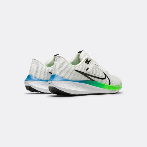 nike running mens pegasus 40 platinum tint black white green strike 3