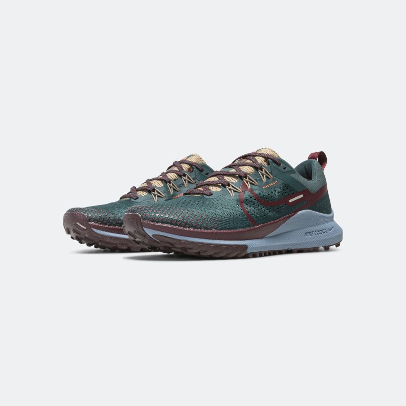 nike running mens pegasus trail 4 deep jungle dark maroon khaki 2