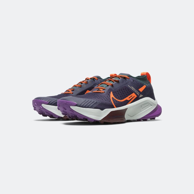 nike running mens zagama purple ink safety orange deep jungle 2