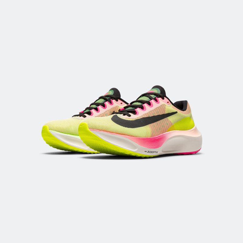 nike running mens zoom fly 5 prm luminous green black volt lime blast 2