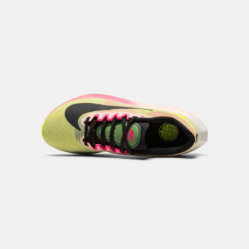 nike running mens zoom fly 5 prm luminous green black volt lime blast 4