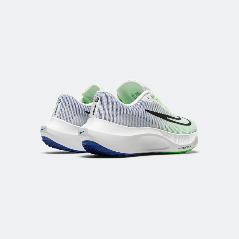 nike running mens zoom fly 5 white black green strike racer blue 3