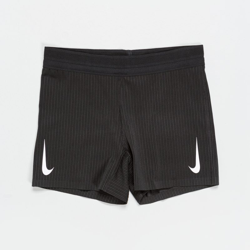 nike running womens aeroswift adv tight short black white 1