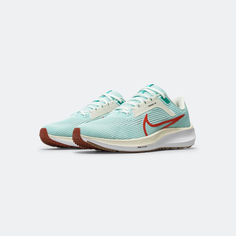 nike running womens air zoom pegasus 40 jade ice picante red white 2