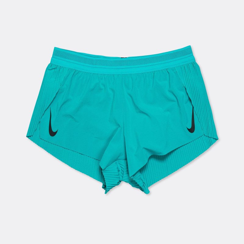 nike running womens dri fit adv aeroswift short rapid teal 1