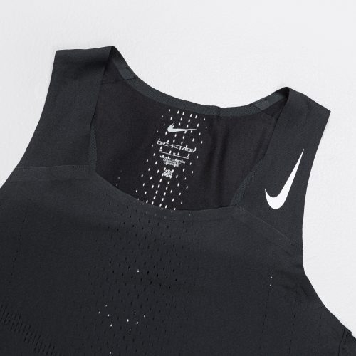 nike running womens dri fit aeroswift adv crop black white 3