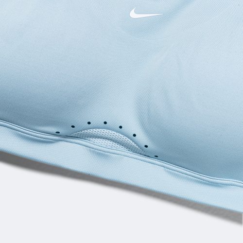 nike running womens dri fit alpha bra light armory blue white 4